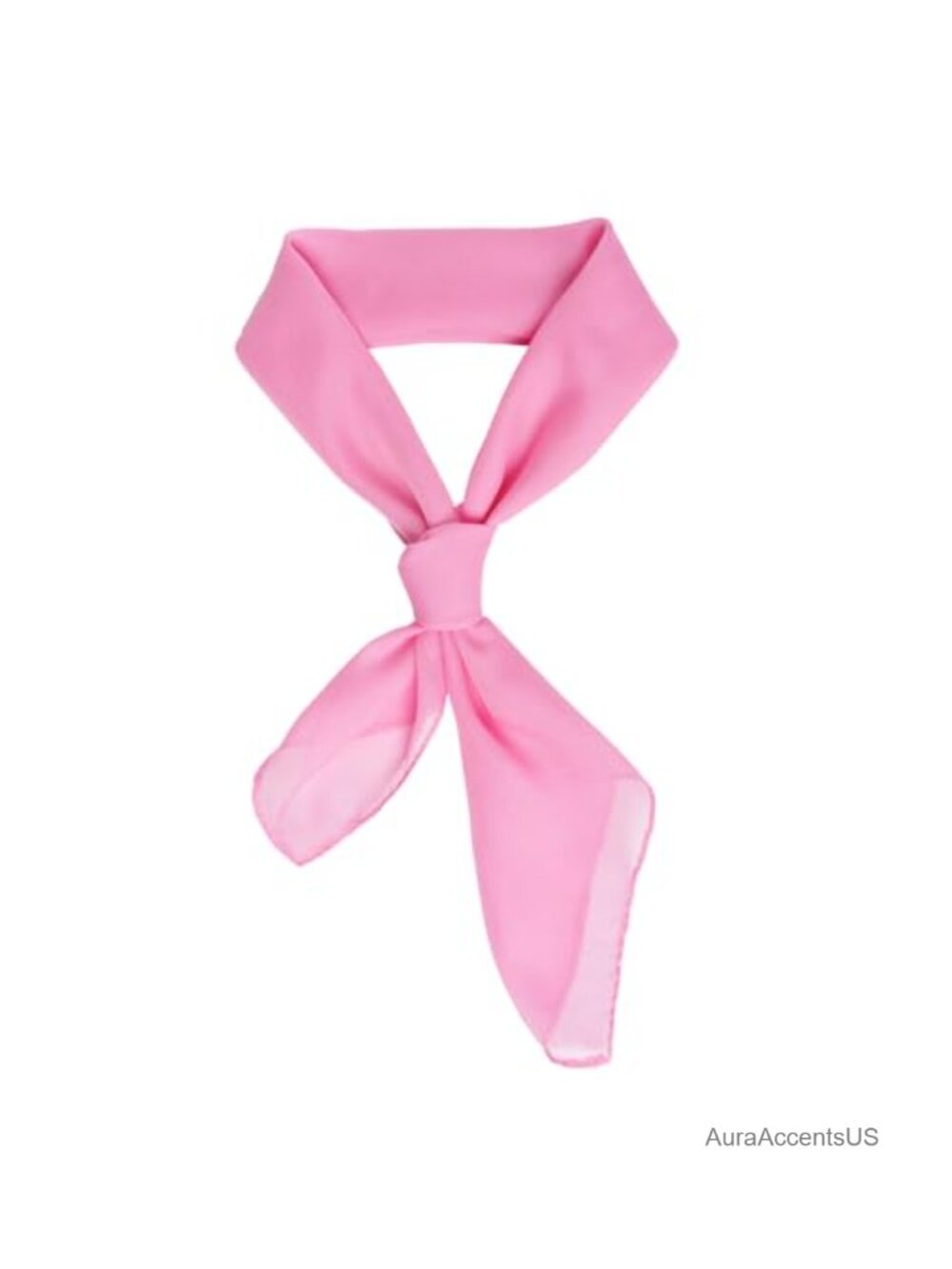 Chiffon Square Scarf Ribbon Neck Scarf Satin Neckerchief 1950s Costume